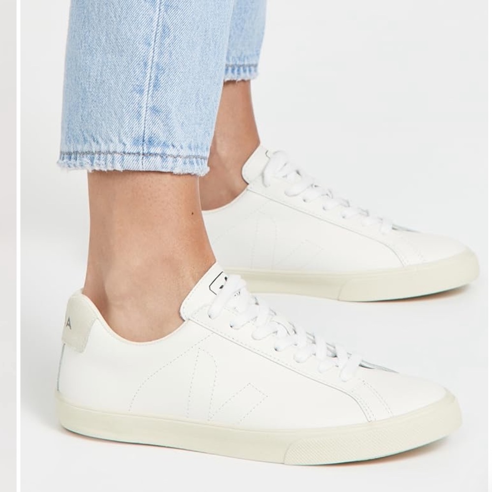 Veja White Esplar Low-Top Sneakers